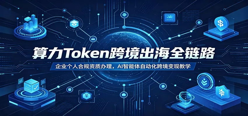 算力Token跨境出海全链路：企业个人合规资质办理，AI智能体自动化跨境变现教学 - 来及网络