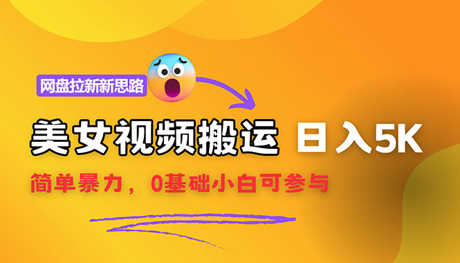 （12177期）【新思路】视频搬运+网盘拉新，靠搬运每日5000+简单暴力，0基础小白可参与 - 来及网络