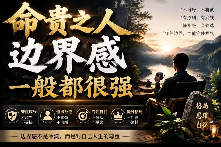 付费文章：命贵之人，边界感一般都很强 - 来及网络