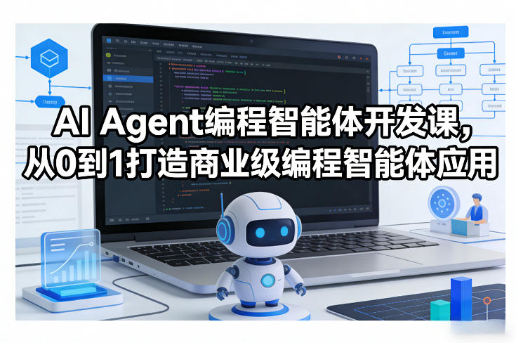 AI Agent编程智能体开发课，从0到1打造商业级编程智能体应用 - 来及网络