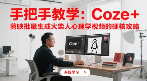 手把手教学：Coze + 剪映批量生成火柴人心理学视频的硬核攻略 - 来及网络