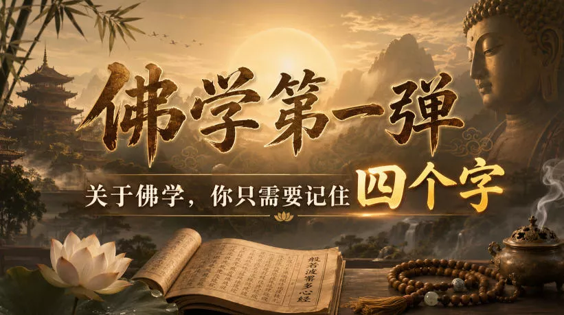 付费文章：佛学第一弹，关于佛学，你只需要记住四个字 - 来及网络