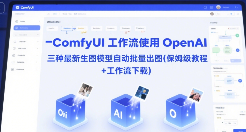 ComfyUI 工作流使用 OpenAI 三种最新生图模型自动批量出图(保姆级教程+工作流下载) - 来及网络