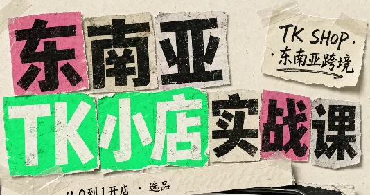 东南亚TK小店实战课(基础+进阶) - 来及网络