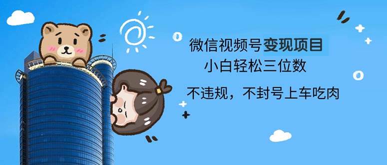 （13115期）2024最新微信视频号变现项目，小白轻松月入四位数 - 来及网络