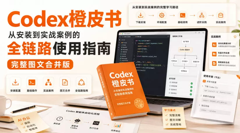 Codex橙皮书，从安装到实战案例的全链路使用指南，完整图文合并版 - 来及网络