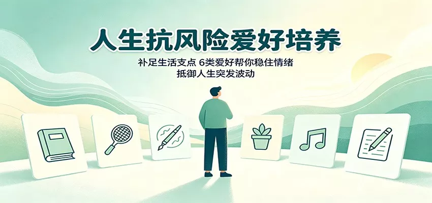 人生抗风险爱好培养：补足生活支点，6类爱好帮你稳住情绪，抵御人生突发波动 - 来及网络