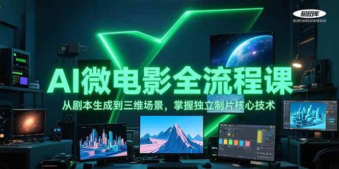 （15195期）AI微电影全流程课，从剧本生成到三维场景，掌握独立制片核心技术 - 来及网络