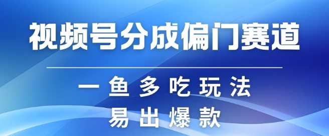 视频号创作者分成计划偏门类目，容易爆流，实拍内容简单易做【揭秘】 - 来及网络