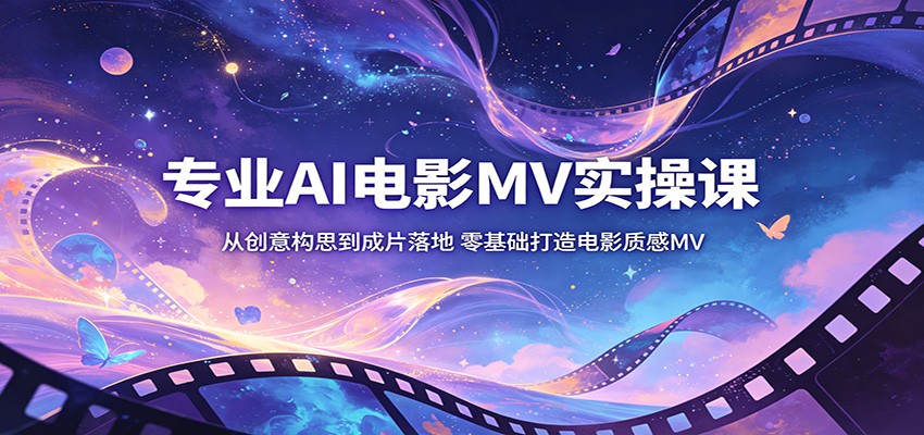 专业AI电影MV实操课：从创意构思到成片落地，零基础打造电影质感MV - 来及网络