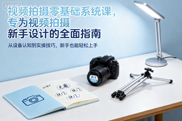 视频拍摄零基础系统课，专为视频拍摄新手设计的全面指南 - 来及网络