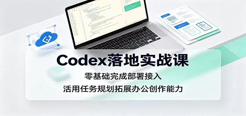 Codex落地实战课：零基础完成部署接入，活用任务规划拓展办公创作能力 - 来及网络