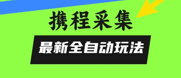 携程信息采集全自动玩法，0风控，无脑开干【揭秘】 - 来及网络