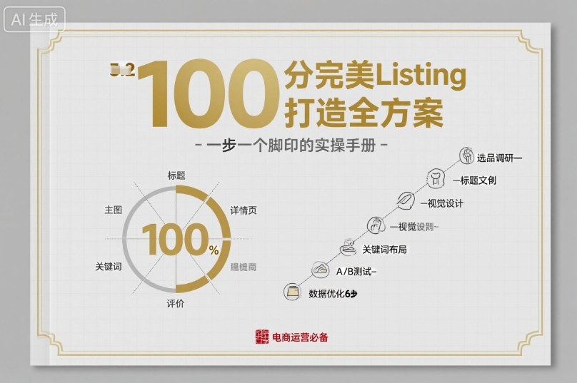 100分完美Listing打造全方案，想要完美listing必须是需要一步一个脚印的 - 来及网络