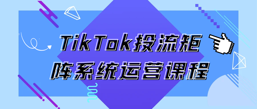 TikTok投流矩阵系统运营课程 - 来及网络