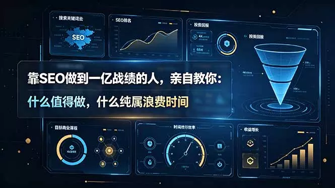 靠SEO做到一亿战绩的人，亲自教你：什么值得做，什么纯属浪费时间【原创双语字幕】 - 来及网络