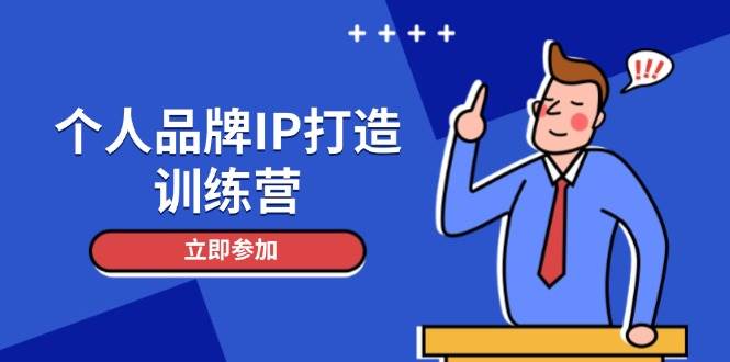 个人品牌IP打造训练营，打造人设吸粉话术，日增精准粉，玩转社群变现技巧 - 来及网络