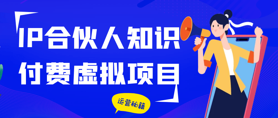 IP合伙人知识付费虚拟项目 - 来及网络