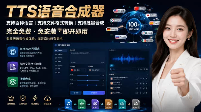 最新TTS配音，支持批量，支持文件格式转换，功能超多 - 来及网络
