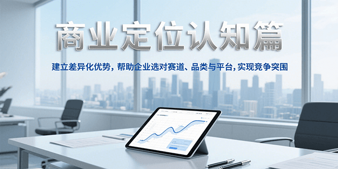 商业定位认知，建立差异化优势，帮助企业选对赛道、品类与平台，实现竞争突围 - 来及网络