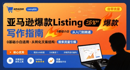 亚马逊爆款Listing写作方法，亚马逊0基础小白也能写爆款自带流量的Listing - 来及网络