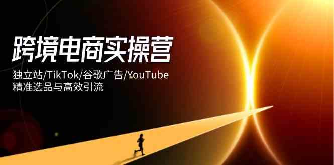 跨境电商实操营：独立站/TikTok/谷歌广告/YouTube，精准选品与高效引流 - 来及网络