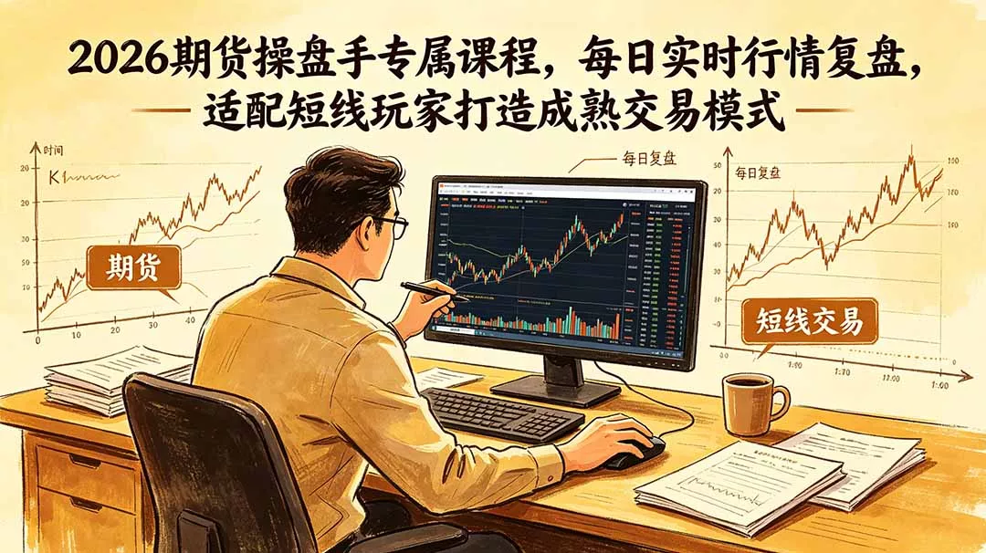 2026期货操盘手专属课程-更新6月，每日实时行情复盘，适配短线玩家打造成熟交易模式 - 来及网络