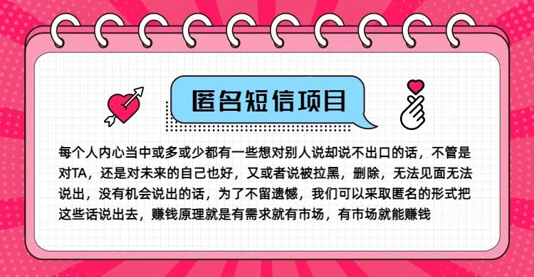 冷门小众赚钱项目，匿名短信，玩转信息差，月入五位数【揭秘】 - 来及网络