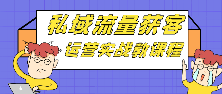 私域流量获客运营实战教课程 - 来及网络