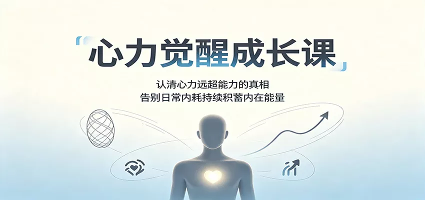 心力觉醒成长课：认清心力远超能力的真相，告别日常内耗持续积蓄内在能量 - 来及网络