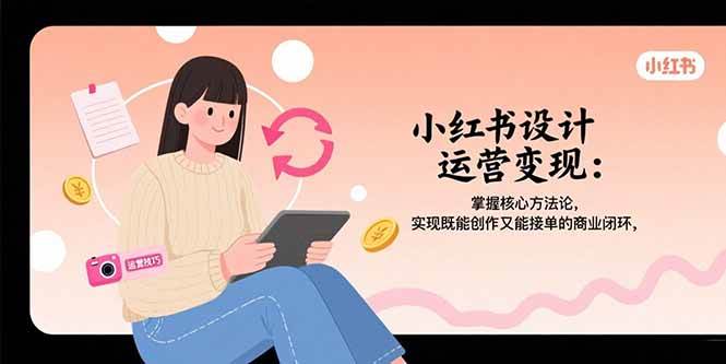 （15636期）小红书设计运营变现：掌握核心方法论，实现既能创作又能接单的商业闭环 - 来及网络