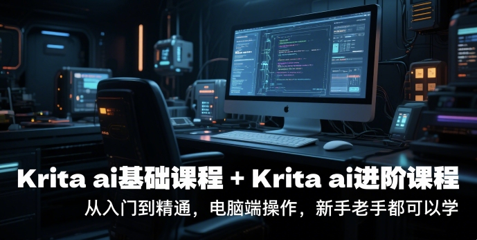 krita ai基础课程+Krita ai进阶课程，从入门到精通，电脑端操作，新手老手都可以学 - 来及网络