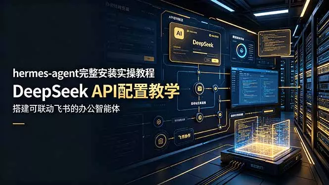 hermes-agent完整安装实操教程，DeepSeek API配置教学，搭建可联动飞书的办公智能体 - 来及网络