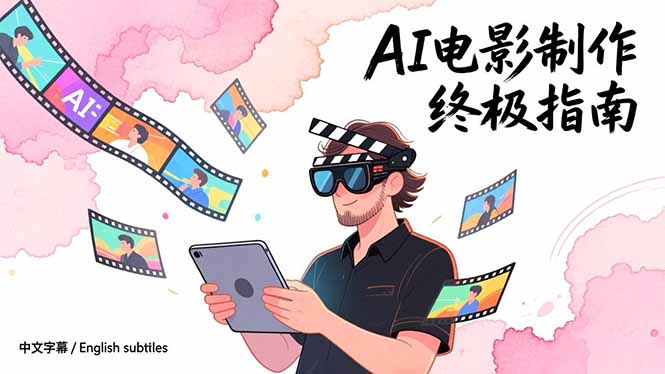 AI电影制作终极指南：从创意到成片，系统掌握智能影视全流程实战课(中英字幕 - 来及网络