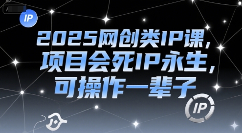 2025网创类IP课，项目会死IP永生，可操作一辈子 - 来及网络
