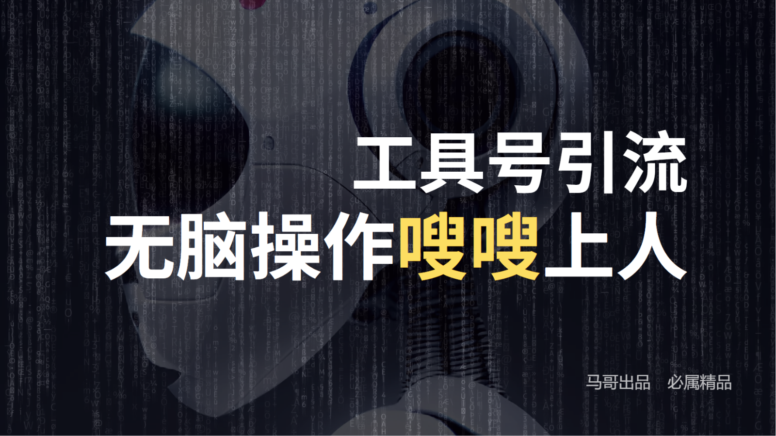 工具号高效引流法，嗖嗖上人，日引1000+，直接搬运，无脑操作 - 来及网络
