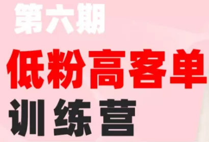 珠丽Julie·小红书低粉高客单训练营(第六期) - 来及网络