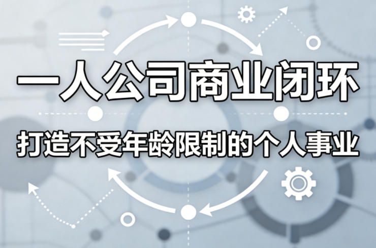一人公司商业闭环，打造一份不受年龄限制的个人事业 - 来及网络