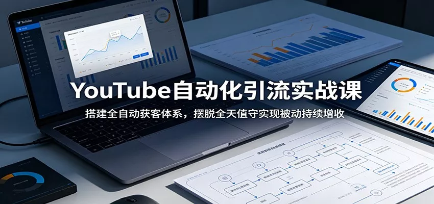 YouTube自动化引流实战课：搭建全自动获客体系，摆脱全天值守实现被动持续增收 - 来及网络