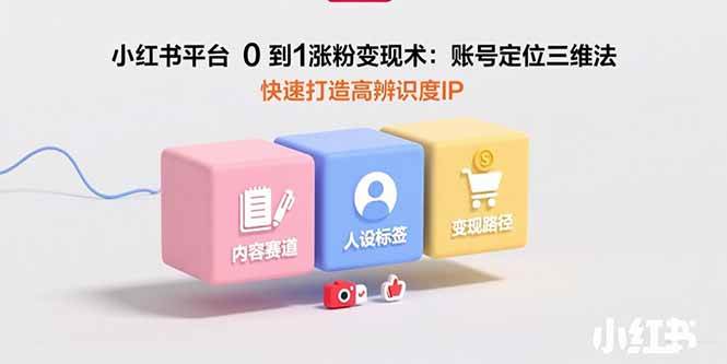 （15656期）小红书平台0到1涨粉变现术：账号定位三维法，快速打造高辨识度IP - 来及网络