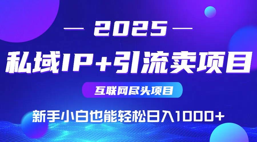 （15531期）2025网创尽头项目，私域IP+引流，新手小白也能在家日入1000+ - 来及网络