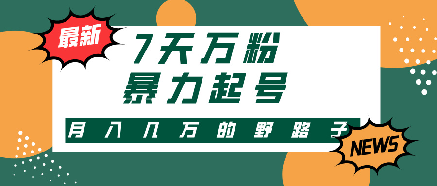 （13047期）3-7天万粉，快手暴力起号，多种变现方式，新手小白秒上手，单月变现几… - 来及网络