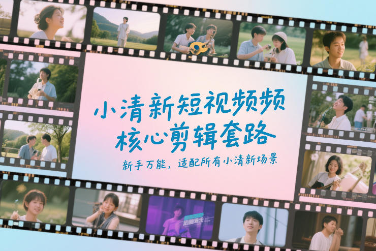 小清新短视频核心剪辑套路，新手万能，适配所有小清新场景 - 来及网络