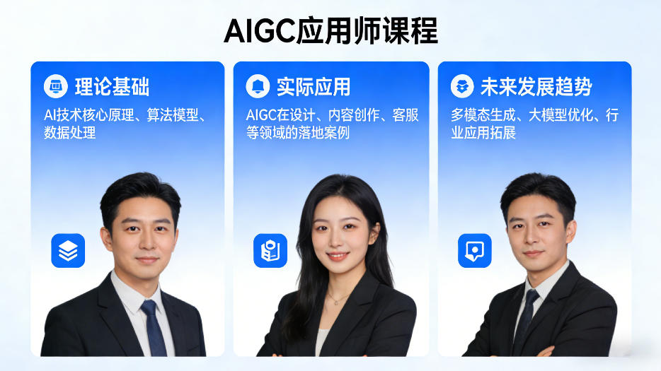 AIGC应用师课程，覆盖了AI技术的理论基础、实际应用、以及未来发展趋势(更新) - 来及网络