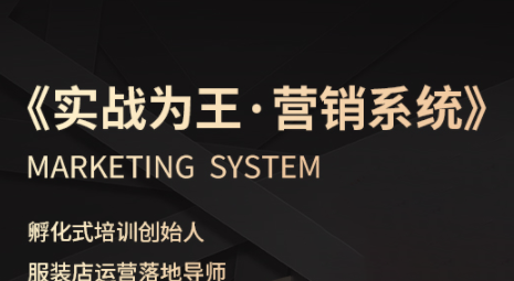 老杨·服装老板必修课《实战为王-营销系统》实现业绩被动式增长 - 来及网络