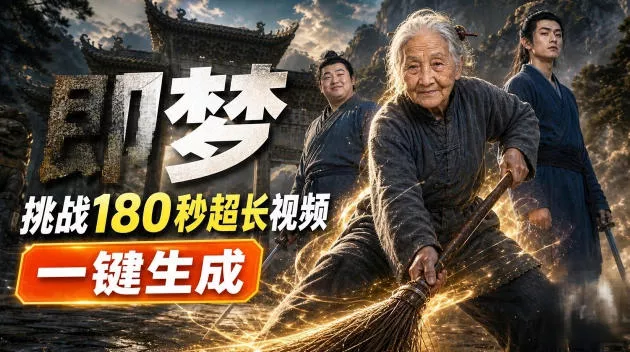 即梦挑战180秒超长视频！一键生成3分钟电影？完整制作流程详细分享！ - 来及网络