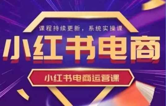 小红书电商运营实操课，新手从0~1落地实操 - 来及网络