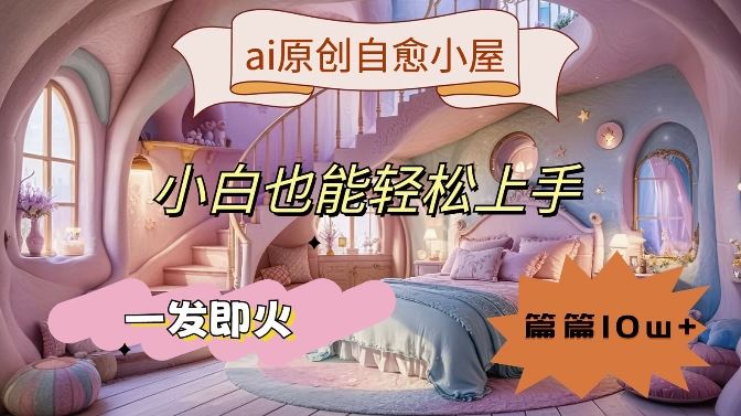ai原创治愈小屋，小白也能轻松上手，一发即火，篇篇10w+【揭秘】 - 来及网络