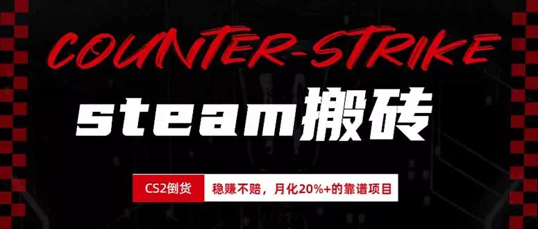 steam搬砖，倒卖cs2饰品，达到月化20%+的收益，真正的靠谱可落地长期项目 - 来及网络