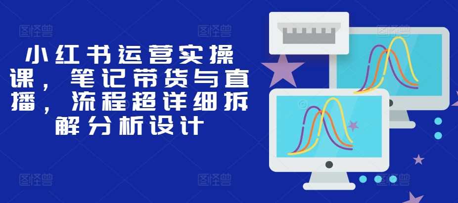 小红书运营实操课，笔记带货与直播，流程超详细拆解分析设计 - 来及网络